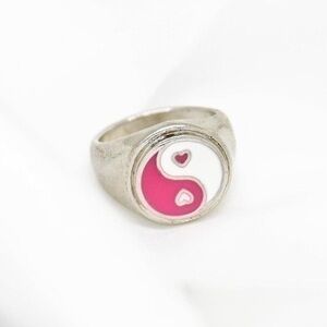 Pink Yin Yang Ring
